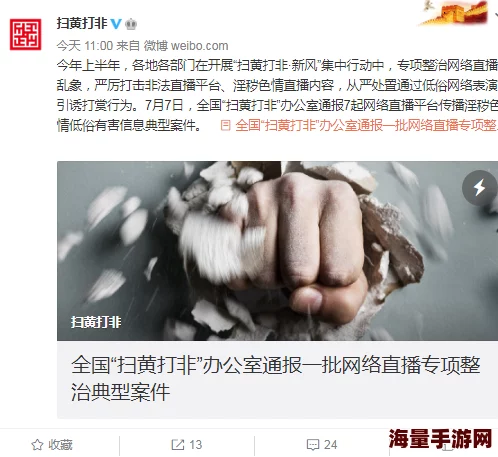 看特级黄色片：近期网络监管加强，色情内容传播面临严厉打击，相关法律法规引发广泛关注与讨论