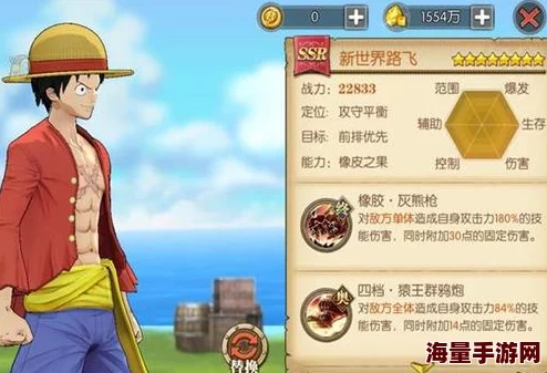【深度解析】未来的海贼王之路：伟大航线手游中路飞技能属性全介绍